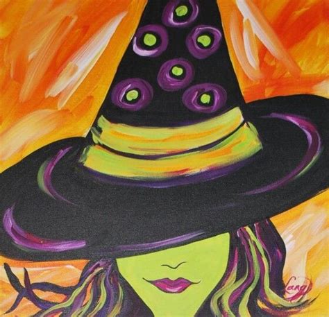 Shine brightly on witch canvas
